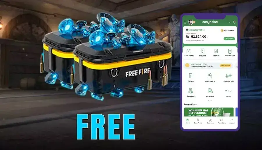 free fire top up easypaisa