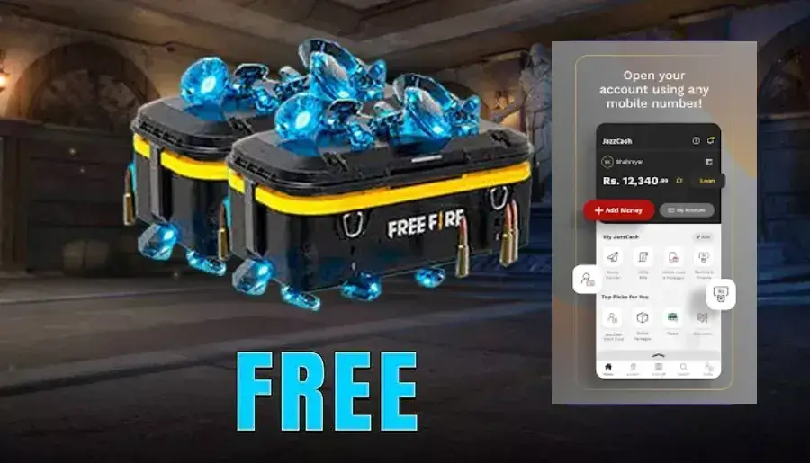 free fire top up jazz cash